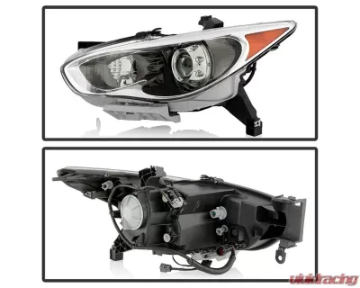 Xtune OE Left Driver Side Xenon HID Projector Headlight Infiniti JX35 | QX60 2013-2015 - PRO-JH-IQX6014-HID-OE-L