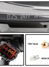 Xtune OE Left Driver Side Xenon HID Projector Headlight Infiniti JX35 | QX60 2013-2015                                     - PRO-JH-IQX6014-HID-OE-L - Image 6