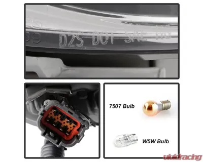 Xtune OE Left Driver Side Xenon HID Projector Headlight Infiniti JX35 | QX60 2013-2015 - PRO-JH-IQX6014-HID-OE-L