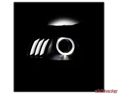 Xtune Black LED Light Bar Projector Headlights Jeep Cherokee 2014-2019 - PRO-JH-JC14-LB-BK