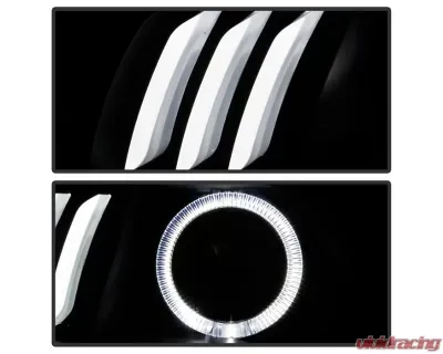 Xtune Black LED Light Bar Projector Headlights Jeep Cherokee 2014-2019 - PRO-JH-JC14-LB-BK