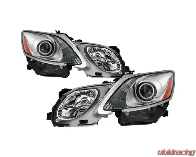 Xtune Chrome OE Style Projector Headlights Set Lexus GS 2006-2011 - PRO-JH-LGS06-AFS-OE-SET