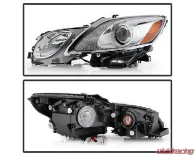 Xtune Chrome OE Style Projector Headlights Set Lexus GS 2006-2011 - PRO-JH-LGS06-AFS-OE-SET