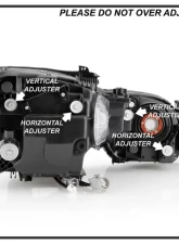 Xtune Chrome OE Style Projector Headlights Set Lexus GS 2006-2011                                     - PRO-JH-LGS06-AFS-OE-SET - Image 6