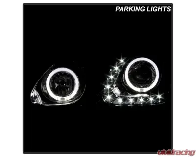 Xtune Chrome Halo Projector Headlights Lexus GS300 | GS400 | GS430 1998-2005 - PRO-JH-LGS98-LED-C
