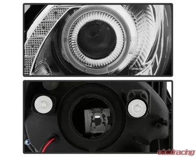 Xtune Chrome Halo Projector Headlights Lexus GS300 | GS400 | GS430 1998-2005 - PRO-JH-LGS98-LED-C