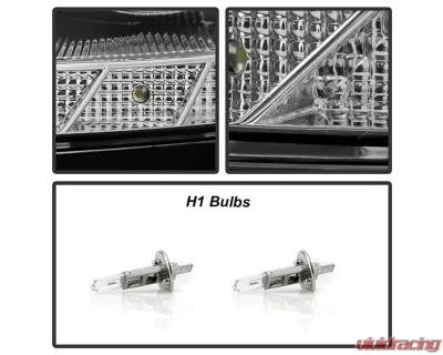 Xtune Chrome Halo Projector Headlights Lexus GS300 | GS400 | GS430 1998-2005 - PRO-JH-LGS98-LED-C