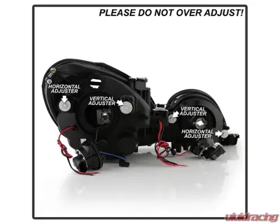 Xtune Chrome Halo Projector Headlights Lexus GS300 | GS400 | GS430 1998-2005 - PRO-JH-LGS98-LED-C