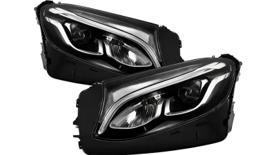 Xtune Chrome Full LED Projector Headlights Mercedes Benz GLC 2016-2019                                     - PRO-JH-MBGLC16-LED-C - Image 12