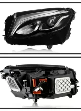 Xtune Chrome Full LED Projector Headlights Mercedes Benz GLC 2016-2019                                     - PRO-JH-MBGLC16-LED-C - Image 2