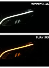 Xtune Chrome Full LED Projector Headlights Mercedes Benz GLC 2016-2019                                     - PRO-JH-MBGLC16-LED-C - Image 11