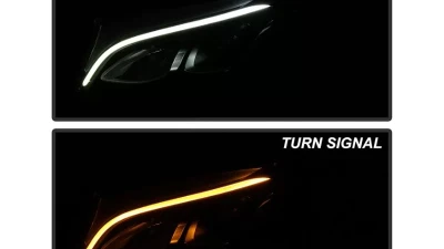 Xtune Chrome Full LED Projector Headlights Mercedes Benz GLC 2016-2019                                     - PRO-JH-MBGLC16-LED-C - Image 11