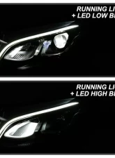 Xtune Chrome Full LED Projector Headlights Mercedes Benz GLC 2016-2019                                     - PRO-JH-MBGLC16-LED-C - Image 12