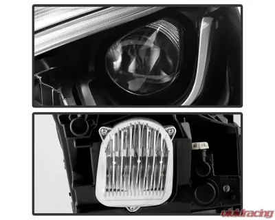 Xtune Chrome Full LED Projector Headlights Mercedes Benz GLC 2016-2019 - PRO-JH-MBGLC16-LED-C