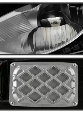 Xtune Chrome Full LED Projector Headlights Mercedes Benz GLC 2016-2019                                     - PRO-JH-MBGLC16-LED-C - Image 4