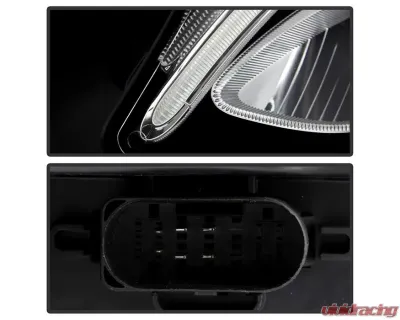 Xtune Chrome Full LED Projector Headlights Mercedes Benz GLC 2016-2019 - PRO-JH-MBGLC16-LED-C