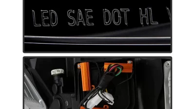 Xtune Chrome Full LED Projector Headlights Mercedes Benz GLC 2016-2019                                     - PRO-JH-MBGLC16-LED-C - Image 6