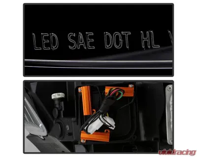 Xtune Chrome Full LED Projector Headlights Mercedes Benz GLC 2016-2019 - PRO-JH-MBGLC16-LED-C