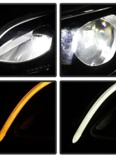 Xtune Chrome Full LED Projector Headlights Mercedes Benz GLC 2016-2019                                     - PRO-JH-MBGLC16-LED-C - Image 9