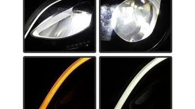 Xtune Chrome Full LED Projector Headlights Mercedes Benz GLC 2016-2019                                     - PRO-JH-MBGLC16-LED-C - Image 9