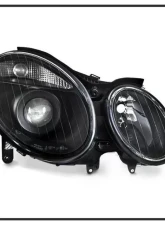 Xtune Black OEM Projector Headlights Mercedes Benz W211 E-Class 2003-2006                                     - PRO-JH-MBW21103-BK - Image 2