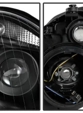 Xtune Black OEM Projector Headlights Mercedes Benz W211 E-Class 2003-2006                                     - PRO-JH-MBW21103-BK - Image 4