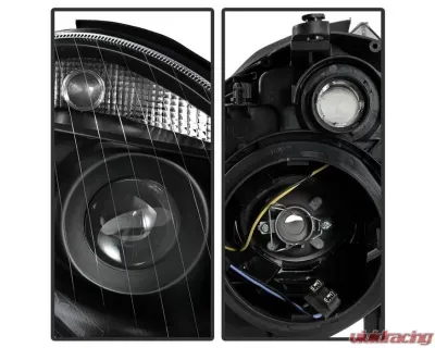 Xtune Black OEM Projector Headlights Mercedes Benz W211 E-Class 2003-2006 - PRO-JH-MBW21103-BK
