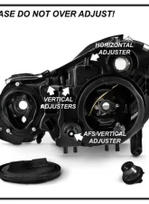 Xtune Black OEM Projector Headlights Mercedes Benz W211 E-Class 2003-2006                                     - PRO-JH-MBW21103-BK - Image 6