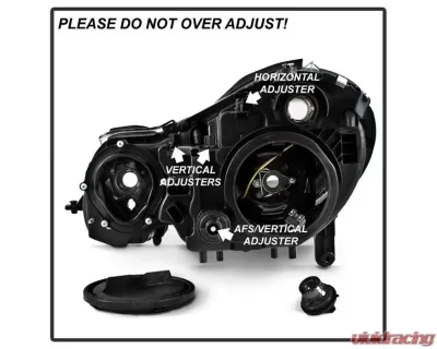 Xtune Black OEM Projector Headlights Mercedes Benz W211 E-Class 2003-2006 - PRO-JH-MBW21103-BK