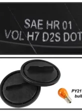 Xtune Black OEM Projector Headlights Mercedes Benz W211 E-Class 2003-2006                                     - PRO-JH-MBW21103-BK - Image 7