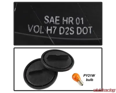 Xtune Black OEM Projector Headlights Mercedes Benz W211 E-Class 2003-2006 - PRO-JH-MBW21103-BK