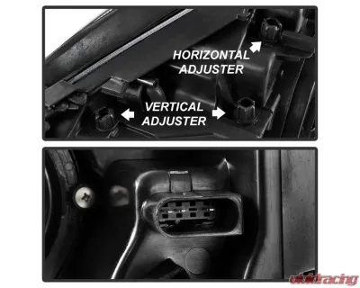 Xtune Black OEM Projector Headlights Mercedes Benz W211 E-Class 2003-2006 - PRO-JH-MBW21103-BK