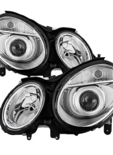 Xtune Chrome OEM Projector Headlights Mercedes Benz W211 E-Class 2003-2006                                     - PRO-JH-MBW21103-C - Image 5