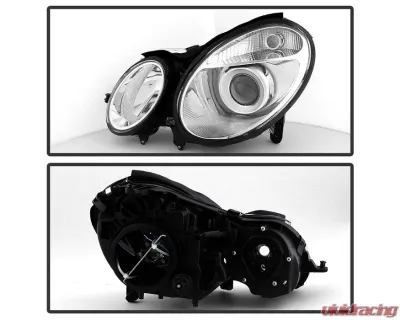 Xtune Chrome OEM Projector Headlights Mercedes Benz W211 E-Class 2003-2006 - PRO-JH-MBW21103-C