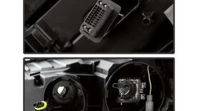 Xtune Black LED Projector Headlights Mercedes Benz W221 S Class 2007-2009                                     - PRO-JH-MBW22107-HID-BK - Image 5