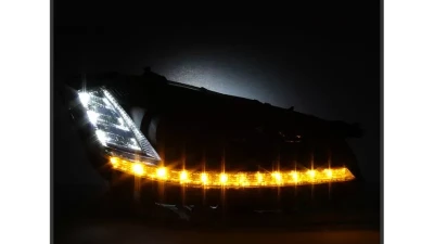 Xtune Black LED Projector Headlights Mercedes Benz W221 S Class 2007-2009                                     - PRO-JH-MBW22107-HID-BK - Image 7