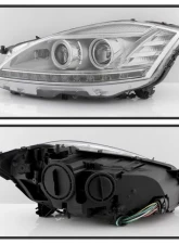 Xtune Chrome LED Projector Headlights Mercedes Benz W221 S Class 2007-2009                                     - PRO-JH-MBW22107-HID-C - Image 2