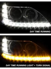 Xtune Chrome LED Projector Headlights Mercedes Benz W221 S Class 2007-2009                                     - PRO-JH-MBW22107-HID-C - Image 12