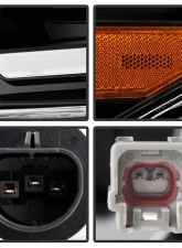 Xtune Black Light Bar DRL Projector Headlights Nissan Frontier 2009-2020                                     - PRO-JH-NF09-LB-BK - Image 4