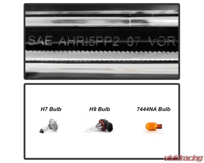 Xtune Black Light Bar DRL Projector Headlights Nissan Frontier 2009-2020 - PRO-JH-NF09-LB-BK