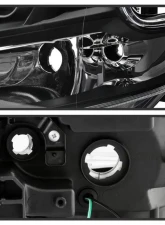 Xtune Black LED Light Bar Projector Headlights Nissan Maxima 2009-2014                                     - PRO-JH-NM09-LB-BK - Image 4