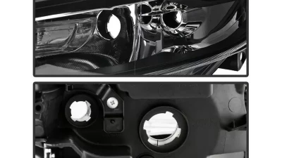 Xtune Black LED Light Bar Projector Headlights Nissan Maxima 2009-2014                                     - PRO-JH-NM09-LB-BK - Image 4