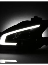 Xtune Black LED Light Bar Projector Headlights Nissan Maxima 2009-2014                                     - PRO-JH-NM09-LB-BK - Image 7