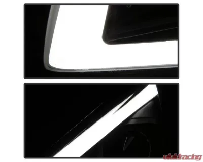 Xtune Black LED Light Bar Projector Headlights Nissan Maxima 2009-2014 - PRO-JH-NM09-LB-BK