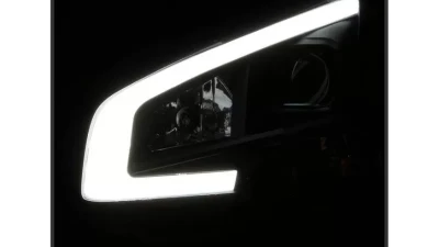 Xtune Black LED Light Bar Projector Headlights Nissan Maxima 2009-2014                                     - PRO-JH-NM09-LB-BK - Image 10