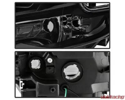 Xtune Black Smoked LED Light Bar Projector Headlights Nissan Maxima 2009-2014 - PRO-JH-NM09-LB-BSM