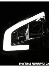 Xtune Chrome LED Light Bar Projector Headlights Nissan Maxima 2009-2014                                     - PRO-JH-NM09-LB-C - Image 10