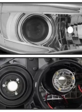 Xtune Chrome DRL Light Bar Projector Headlights w/ Switchback Turn Signal Subaru Impreza | WRX 2008-2014                                     - PRO-JH-SI08-LBDRL-C - Image 3