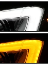 Xtune Chrome DRL Light Bar Projector Headlights w/ Switchback Turn Signal Subaru Impreza | WRX 2008-2014                                     - PRO-JH-SI08-LBDRL-C - Image 8