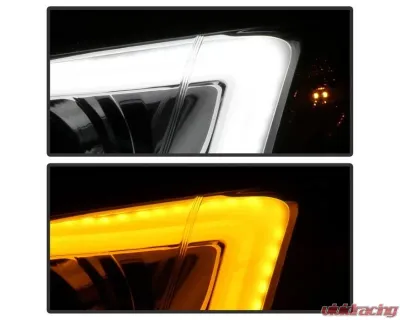 Xtune Chrome DRL Light Bar Projector Headlights w/ Switchback Turn Signal Subaru Impreza | WRX 2008-2014 - PRO-JH-SI08-LBDRL-C